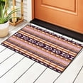 thumbnail image 1 of Retro Aboriginal Tribe Style Pink Rugs Doormat, Non-Slip Machine Washable Carpets Floor Door Mat , 36" x 24", 1 of 7