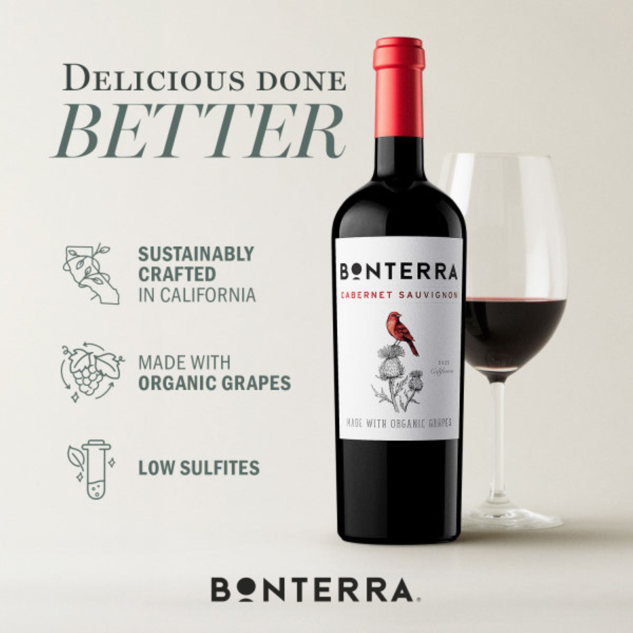 Bonterra Cabernet 750ml thumbnail 2