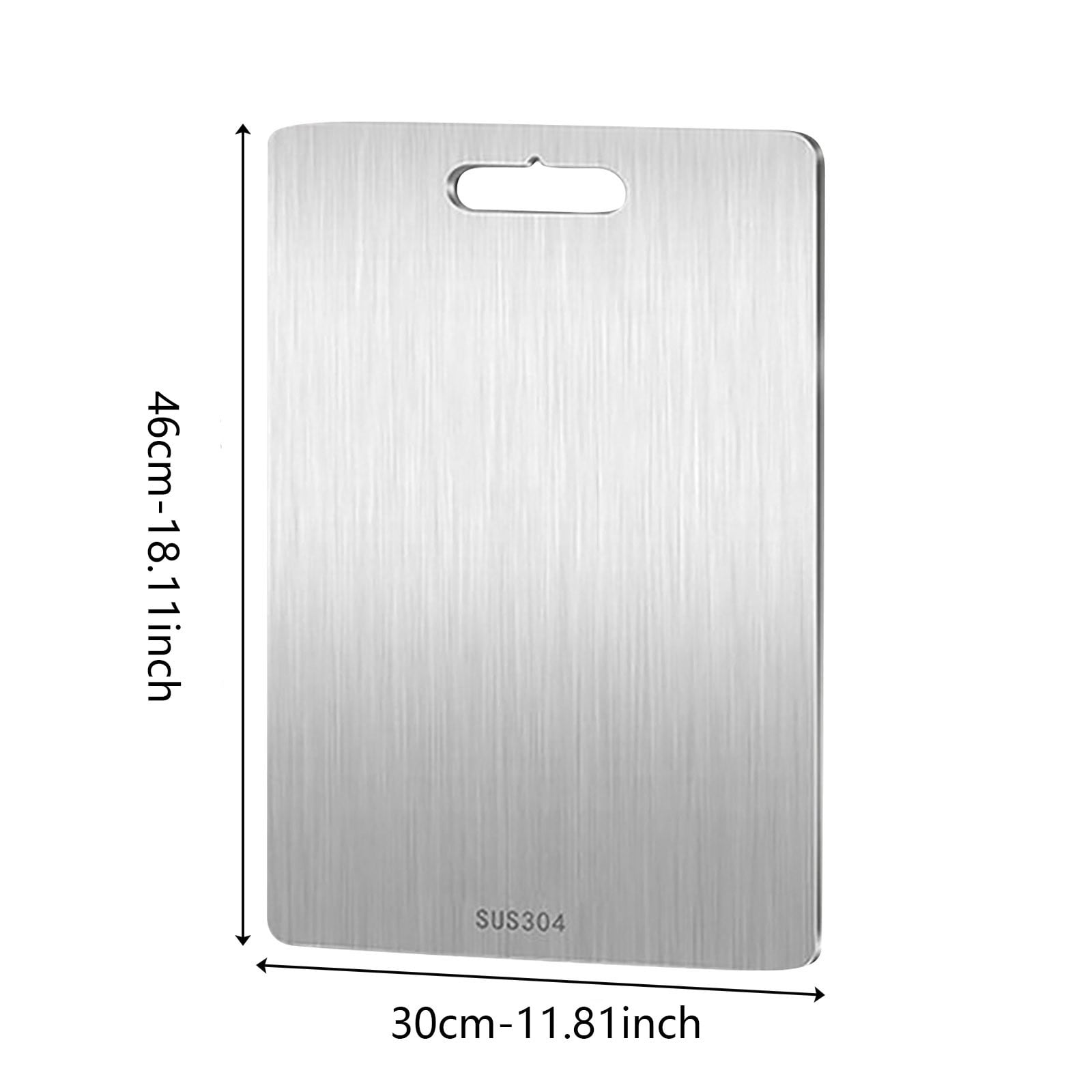 Titanium Cutting Boards, New 100% Pure Titanium Cutting Boards for Kitchen, Double-Sided Food Grade Cutting Board, Chopping Boards Cutting Mat for Meat Fruit & vegetable (18.1 x 11.8 in)
