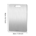 thumbnail image 3 of Double-Sided Stainless Steel Chopping Board - Cutting Board Thickened Rolling Household Chopping Board Case Plate for Home Kitchen, 3 of 5