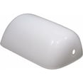 thumbnail image 1 of Pantalla de cristal blanco, 22,5 cm de diámetro, ajuste perfecto para lámparas de escritorio o de banquero, pantalla de repuesto clásica, 1 of 5