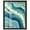 Black Frame, variant on Blue Green Abstract Agate II Shadowbox Print Teal Abstract Art by Art Remedy, White Frame, 30 x 36