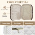 thumbnail image 6 of Xixirimido Bible Cover Case for Women Men, Quilted Large Bible Carrying Cases with Durable Handle, Biblical Study Accessories Christian Gifts, Abstract Skull Roses Brown Print, 6 of 7