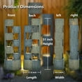 thumbnail image 6 of 51" Outdoor Water Fountain Floor Standing Waterfalls Fountain with LED Lights for Garden, Living Room, Patio, Home Decor, 6 of 6