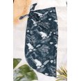 thumbnail image 4 of LA LEELA Women's Sarong Bikini Wraps Cover up Skirt Wrap Bathing suit Swimwear Swimsuit Beach Coverup for Women One Size Floral, Navy, 4 of 5