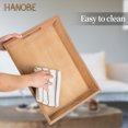 thumbnail image 7 of Hanobe Decorative Wooden Serving Tray Rustic Wood Ottoman Trays for Coffee Table Rectangular Dark Brown Tray with Handles for Living Room Kitchen Home Decor, 7 of 7