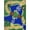 Multicolor, variant on Joy Carpets Kid Essentials Alphabet Trail 7'8" x 10'9" Area Rug in Color Multi