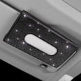 thumbnail image 3 of Scienceny Caja de papel, servilletero, suministros para coche, diamantes de imitación, mano de obra fina, caja de almacenamiento de tamaño compacto, Automoción decorativa y accesorios Negro Scienceny VI021594-01, 3 of 6