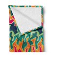 thumbnail image 2 of Grunge Soft Flannel Fleece Throw Blanket, Colorful Graffiti Inspired Pattern Cool Crazy Funky Display Urban City Street Art, Cozy Plush for Indoor and Outdoor Use, 50" x 70", Multicolor, by Ambesonne, 2 of 5