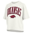 thumbnail image 2 of Women's Pressbox  White Arkansas Razorbacks Nelson T-Shirt, 2 of 3