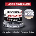 thumbnail image 6 of 12-Pack Inspirational Silicone Wristbands | "IMPOSSIBLE" "BELIEVE IN YOURSELF" Motivational Bracelets | Team Sports, Student Rewards, Gym Gift Set, 6 of 10