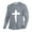 Gray, variant on Christian Shirts for Men Jesus Cross Print Faith Long Sleeve Casual Round Neck Vintage Graphic Tee Shirt Top