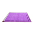 thumbnail image 2 of Ahgly Company Machine Washable Indoor Square Oriental Purple Industrial Area Rugs, 3' Square, 2 of 4