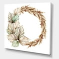 thumbnail image 3 of Designart ' Dry Palm Leaves and Pampas Grass With Wreath ' Traditional Canvas Wall Art Print, 3 of 4