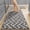 Grey, variant on 2-Pack Moroccan Style Kitchen Rugs - Non-Slip Thick Washable Floor Mats for Entryway & Laundry (Brown, 20"x32" + 20"x48")