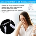 thumbnail image 2 of Plug-In Eyeglass Nose Pads, Transparent 7mm X 4mm Replacement Pieces, Soft Silicone Construction Offers Anti-Slip And Height Adjustment, Easy Installation For Various Glasses Frames, 2 of 6