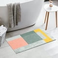 thumbnail image 4 of REGALWOVEN Geometric Bath Mat, Modern Abstract Retro Bathroom Rug Pink 16" x 24", 4 of 6