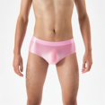 thumbnail image 2 of Aayomet Men Boxers Men's Underwear Ultra Soft Comfy Breathable Bamboo Rayon Trunks,Pink L, 2 of 3