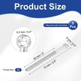 thumbnail image 2 of Uxcell Lifting Shoulder Eye Bolts, Machinery Shoulder Lifting Screw Bolt 304 Stainless Steel Threaded Screw Eyebolt M5x73mm 5, 2 of 7