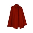 thumbnail image 6 of UTSJKR Men’s Classic Pointed Collar Short Cape Cloak with Front String Closure for Daily Wear Halloween Cosplay Themed Party Dress‑Up Accessory Red, 6 of 9