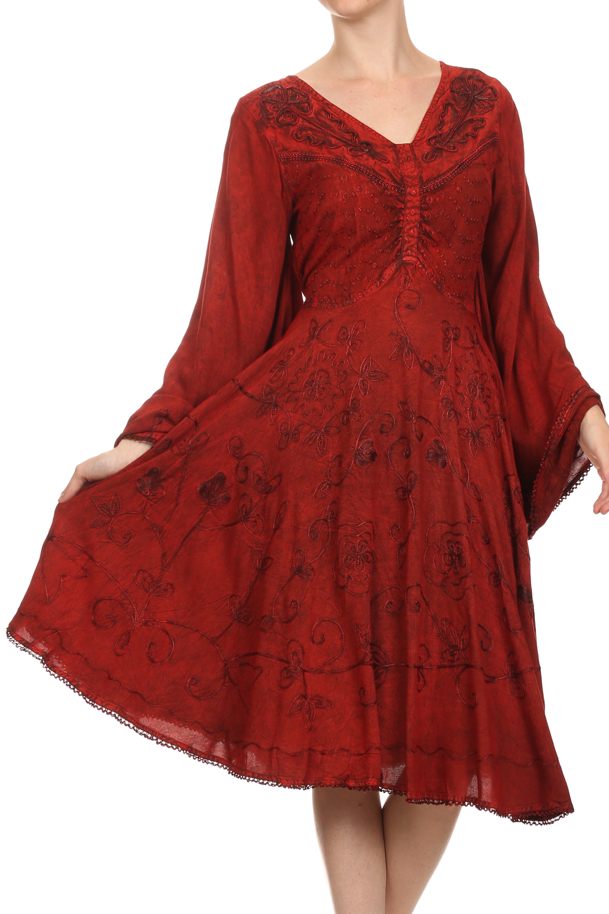 Sakkas Addyson Drop Neck Long Sleeve 