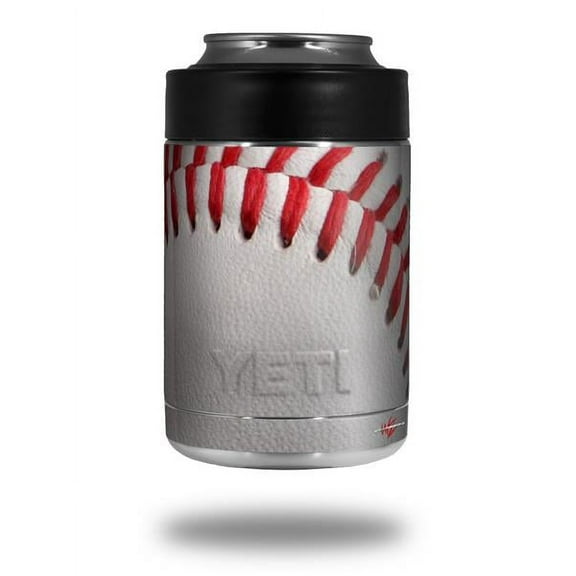 Skin Decal Wrap for Yeti Colster, Ozark Trail and RTIC Can Coolers - Baseball (COOLER NOT INCLUDED) by WraptorSkinz