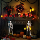 thumbnail image 5 of 2 piezas de esqueleto de decoración de Halloween, esqueleto colgante de Halloween articulado de cuerpo completo de 16 pulgadas para decoración interior y exterior, 5 of 7
