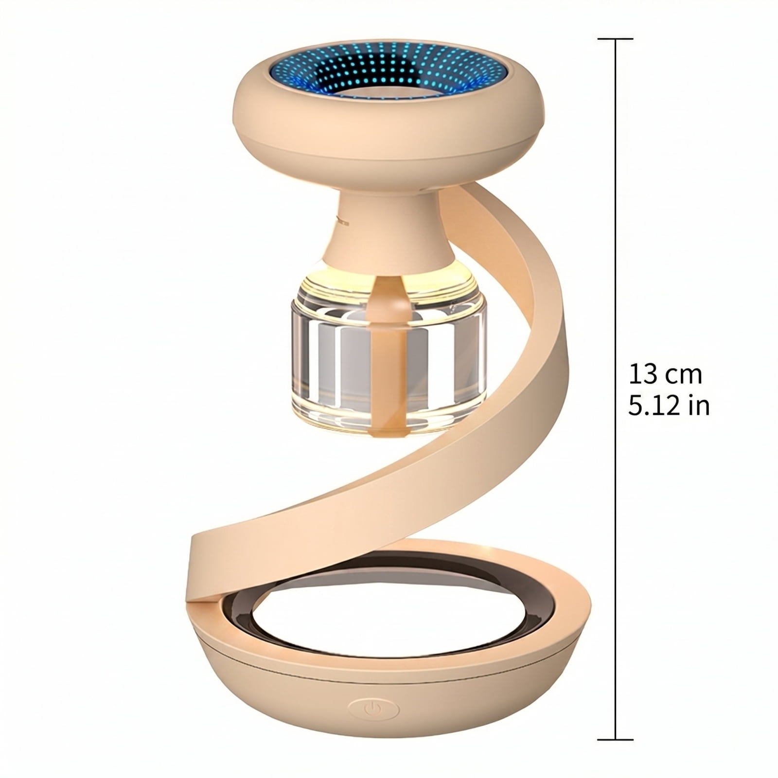 USB Rechargeable Mosquito Trap Lamp with Spiral-Design, Indoor Bug-Catcher with Suction Fan and No Zapper,Insect-Trap for Bedroom Home, Green