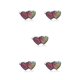 thumbnail image 2 of Sonducket Anillos de humor Cambio de color Temperatura Emoción Sensación Cambiable Joyería termocrómica Fiesta para mujer Regalo doble corazón doble corazon 5piezas Sonducket CBP228263, 2 of 6