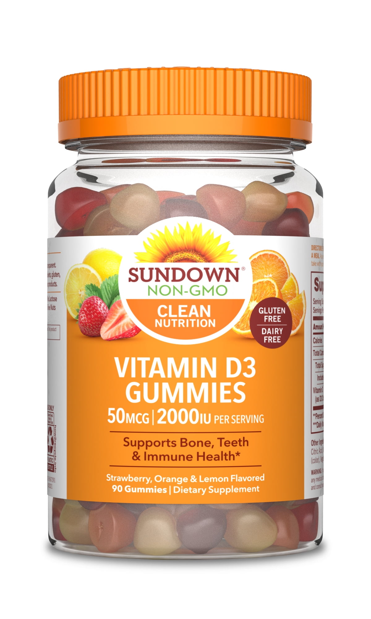 Sundown Vitamin D3 50 mcg (2000 IU), 90 Gummies