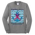 thumbnail image 2 of Wild Bobby Faith Hope Love Breast Cancer Awareness Anchor Breast Cancer Awareness Men Long Sleeve Shirt, Heather Grey, X-Large, 2 of 6