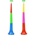 thumbnail image 1 of 2 piezas Trompetas de vuvuzela de plástico NQ color aleatorio para animar eventos deportivos, 1 of 5
