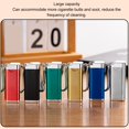 thumbnail image 4 of Mini  Ashtray, Compact Large Capacity Stylish Rectangular Anti Soot Flying Easy To Clean Metal Ashtray with Lid for Car Travel Red,Gold,Blue,Green,Black,Silver, 4 of 8