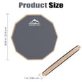 thumbnail image 2 of Eastrock Drun Practice Pad 8 inch Double Silicone Surface Non-Slip Rubber Silent Practice Drum Pad for Beginner Dark Grey, 2 of 5