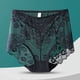 thumbnail image 2 of Bragas de talla grande de cintura alta para mujer, bragas sexis de malla de encaje florales transparentes, calzoncillos de moda, lencería, ropa interior sin costuras, 2 of 5