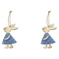 thumbnail image 1 of Billuyoard Juego de adornos de madera de 10 piezas, artesanías de madera de conejo de Pascua, decoraciones de dormitorio de conejito, regalos de Type2 NO2, 1 of 6