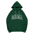 thumbnail image 4 of Karight Mama Sweatshirt Casual Long Sleeve Hoodies Fall Loose Mom Gift Drawstring Pullover Tops with Pockets, 4 of 5