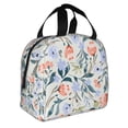 thumbnail image 2 of Salouo Watercolor Wildflowers 1 for Unisex Lunch Bag Leakproof Lunch Tote Large Capacity Reusable Insulated Lunch Box Cooler Lunch Container for Work/Office/Picnic/Travel-Black, 2 of 8