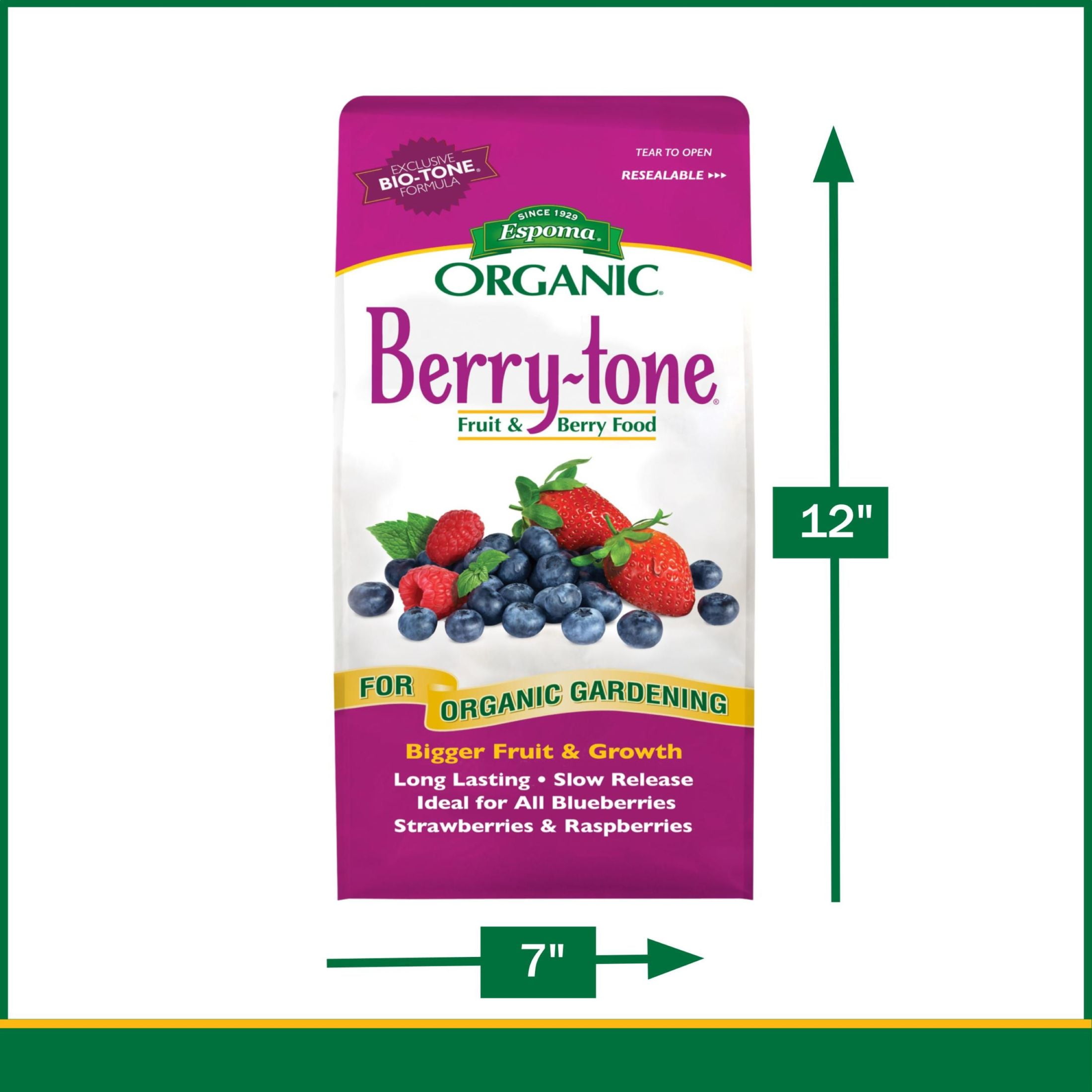 Espoma Berry Tone Natural & Organic Plant Food 4 lbs for Blueberries & Raspberries