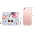 thumbnail image 2 of Little Girls Purse Flowers & Pearl Mini Cute Princess Handbag Shoulder Messenger Bag for Toys Gifts (Blue), 2 of 5