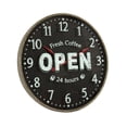 thumbnail image 2 of Zentique 35.5" Black and White Contemporary Round Wall Clock, 2 of 3
