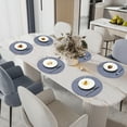 thumbnail image 2 of VCVCOO Reversible Heat Resistant Cloth Placemats Set of 6 - Polyester Linen Blend Machine Washable, 2 of 10