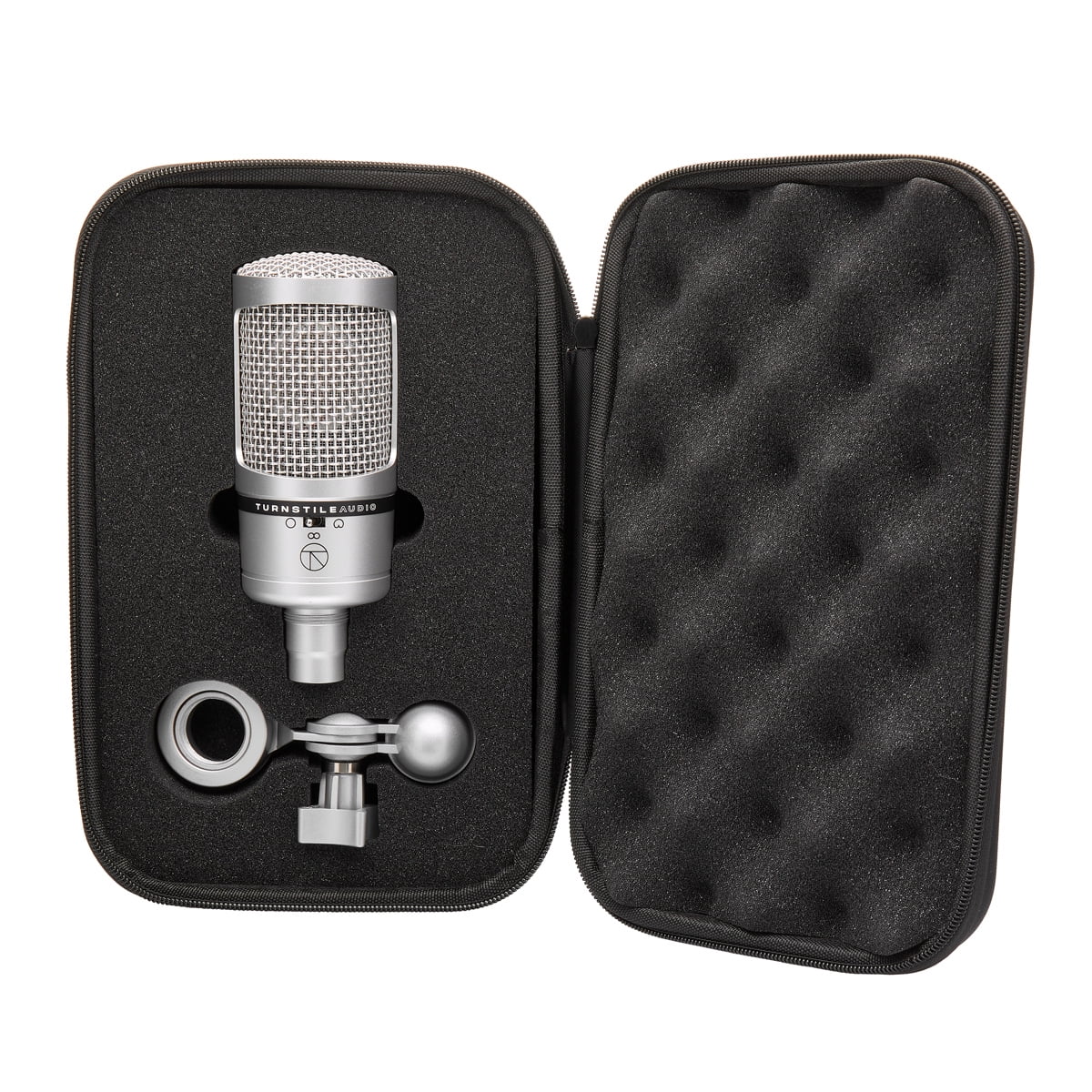 Turnstile Audio Concourse Series TAC700 Multi-Pattern Cardioid Condenser Microphone, Large Diaphragm for Vocal Recording, Podcasting, and Streaming, XLR Output