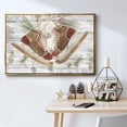 thumbnail image 6 of Pinecone Lodge Collection A - Framed Gallery Wrapped Holiday Canvas - 17 x 25 - Gold Frame, 6 of 9