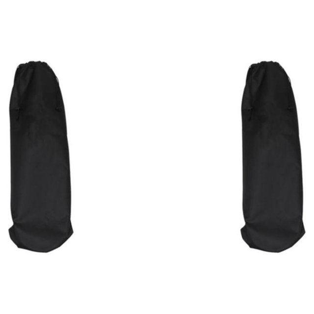 Advancent Bolsa de monopatín Universal portátil de doble patada para adolescentes de lona de hombro ajustable bolsa de almacenamiento equipo de Negro 2Conjunto