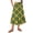 Green, variant on Delconic Women’s Plaid Patterned Midi Skirt with Elastic Waistband Drawstring and Side Pockets Casual Loose Fit Design Earthy Yellow M