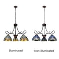 thumbnail image 3 of Chloe Lighting Sunniva Dragonfly 3-Light Glass Chandelier in Multi-Color, 3 of 5