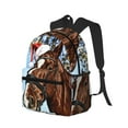 thumbnail image 2 of Gaeub Christmas Horse School Backpack Waterproof Bookbag for Men Women College High School Bags, 2 of 8