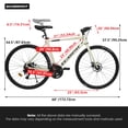 thumbnail image 2 of 28 Inch Mountain Bike, 16-Speed Dual Disc/V Brake, Adjustable Ergonomic Seat Bycycle for Men Women Adult, Quick Assembly, 2 of 7