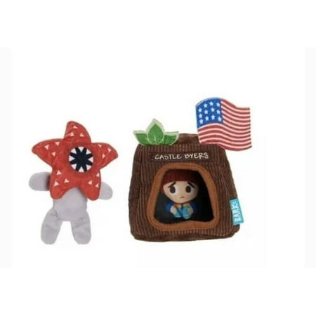 Bark Dog Toy Stranger Things Show Castle Byers Demogrrrgon Set Crinkle Plush Squ